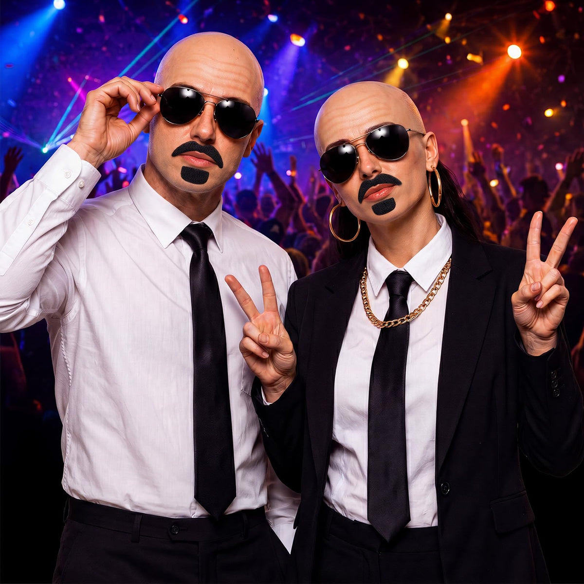 30 Pcs Bald Caps Costume Accessories Kit K515