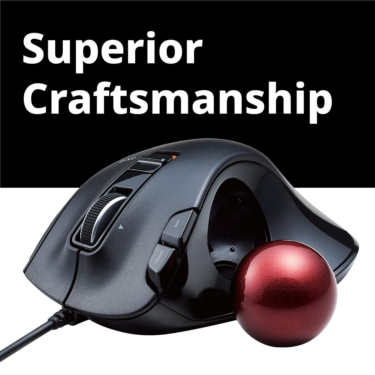 Wired Ergonomic Thumb Control Trackball Mouse G956860