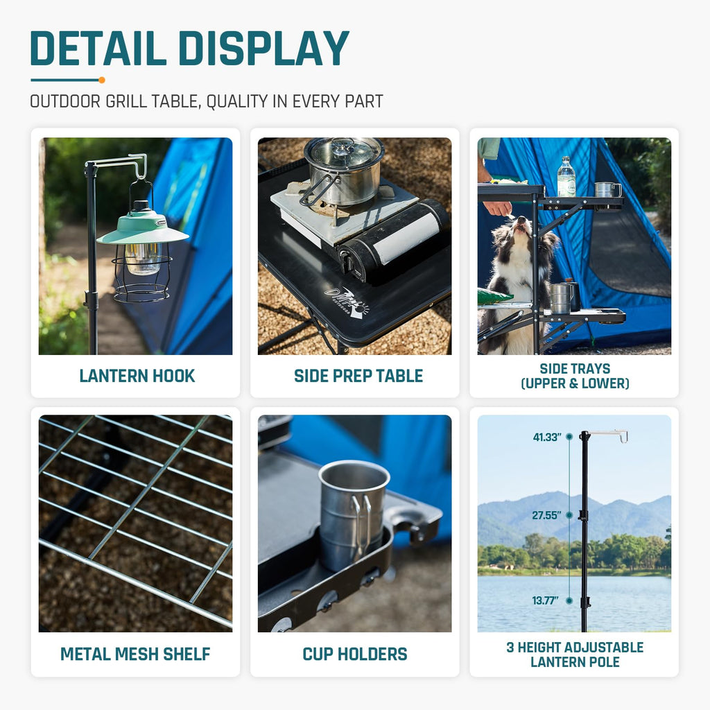 Folding Camping Kitchen Station R5792