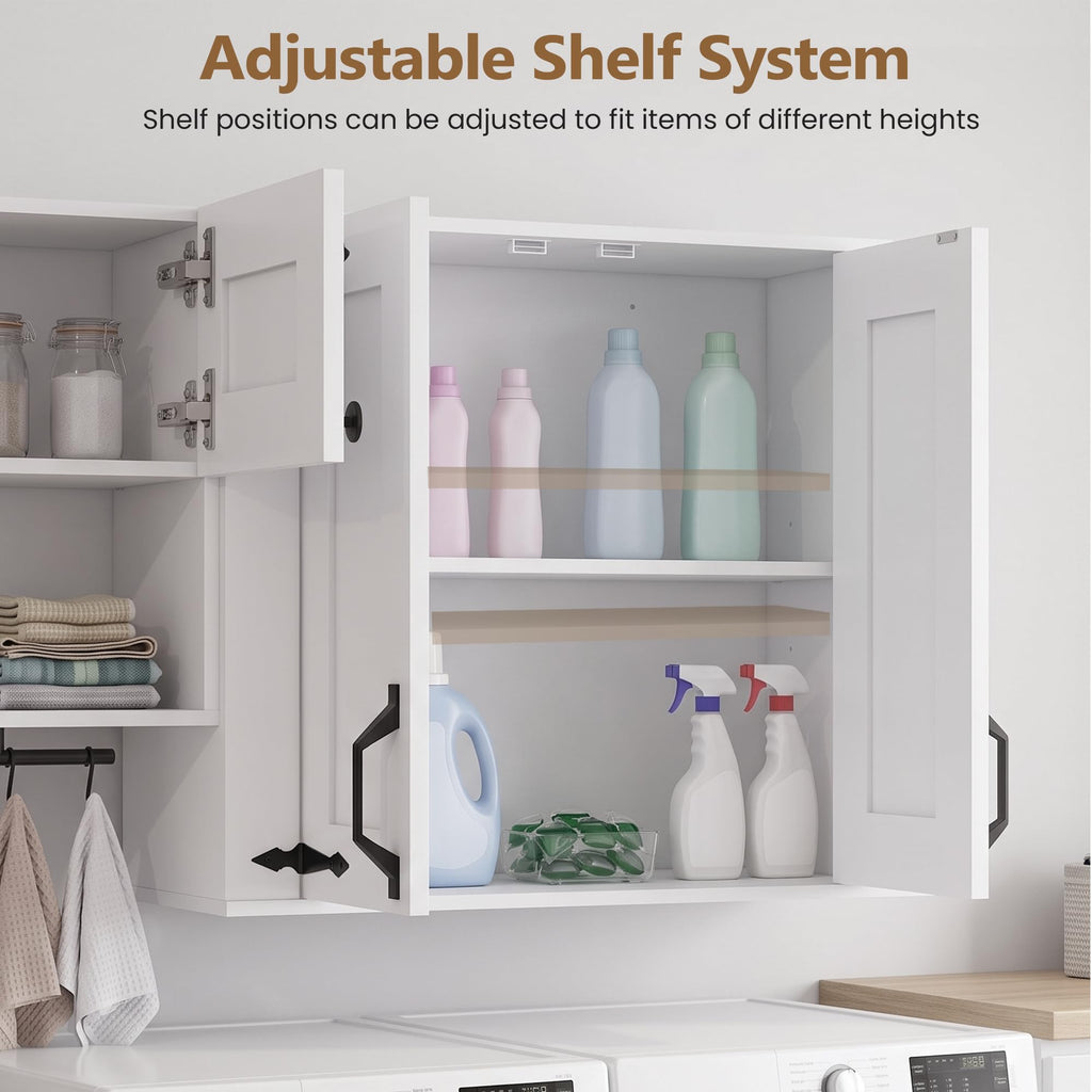 Wall Mounted Laundry Room Cabinet Set K462