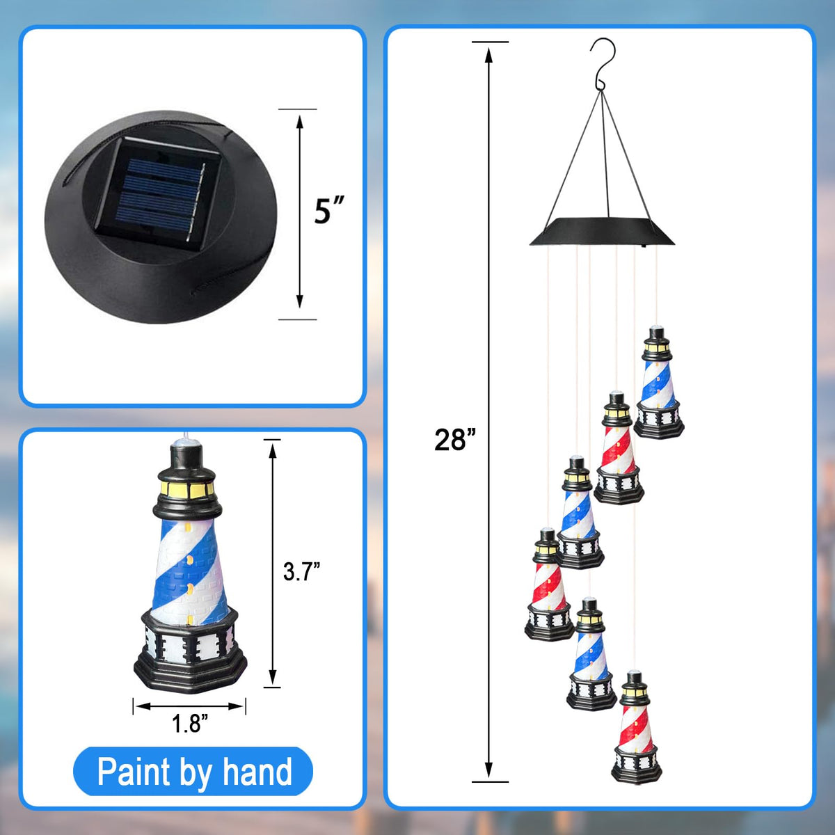 Color Changing LED Wind Chimes E213264