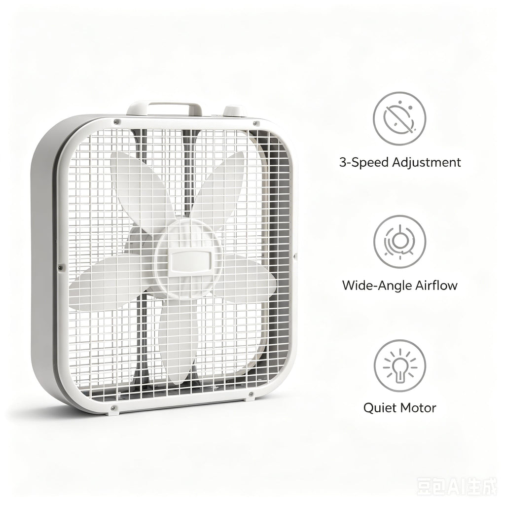 20 Inch 3 Speed Box Fan M1835