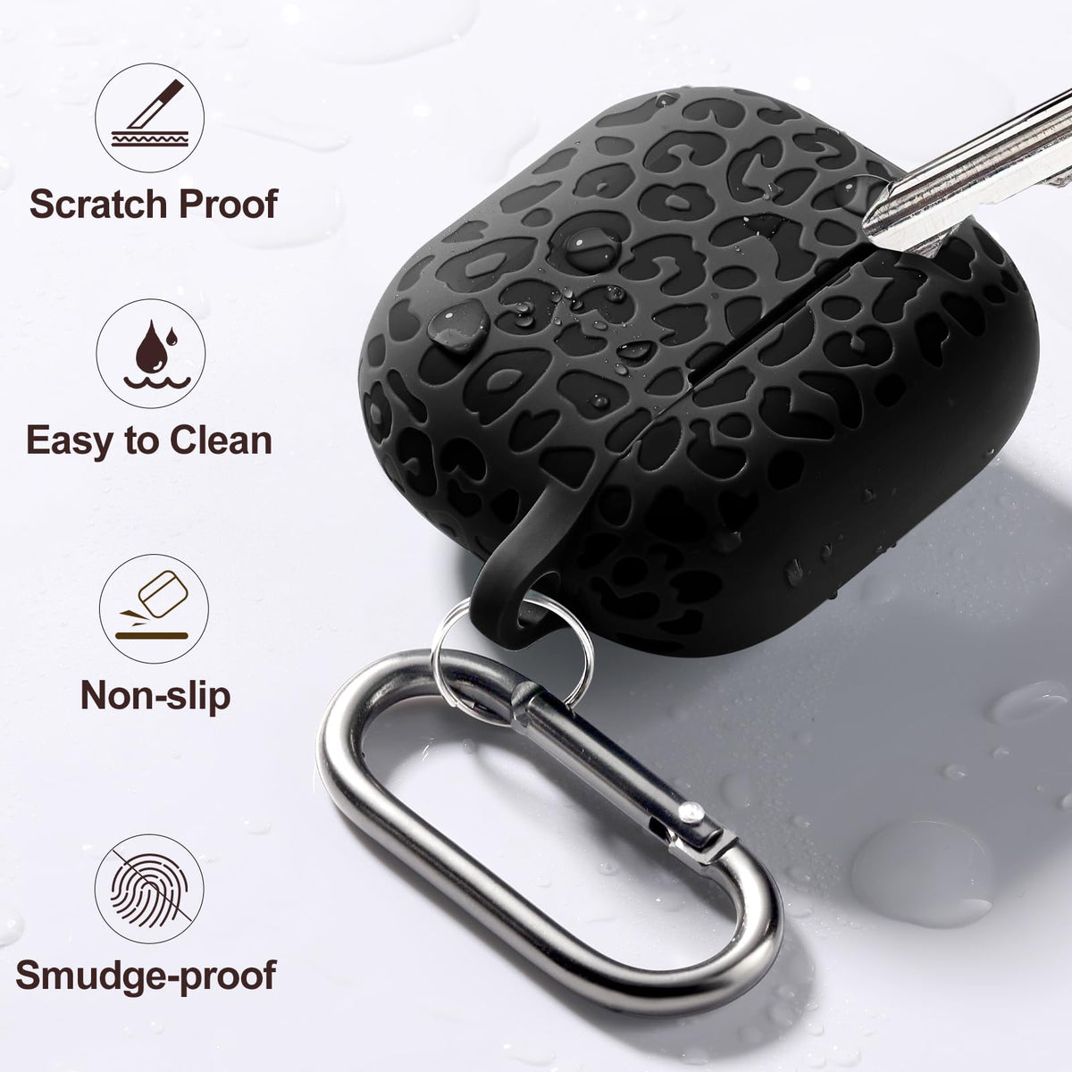 Black AirPod 3rd Generation Case with Keychain D206851