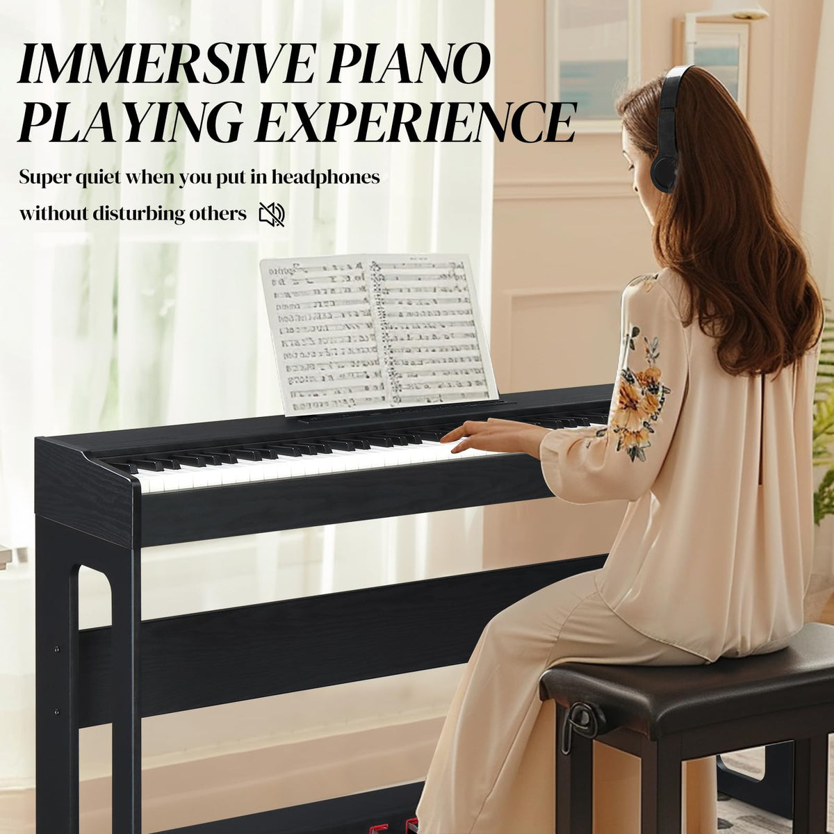 88 Key Weighted Upright Digital Piano F5748