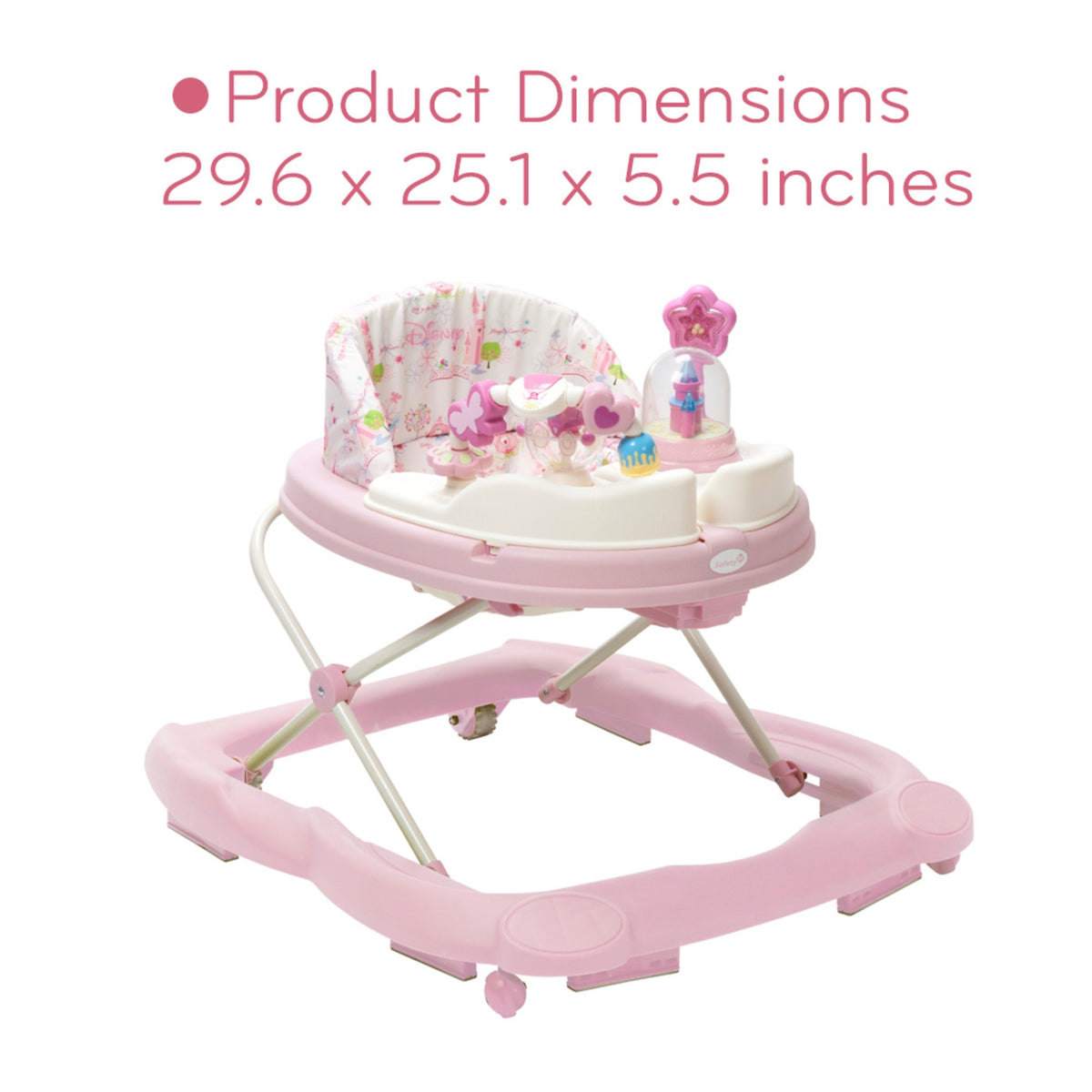 Pink Baby Walker with Wheels S224301