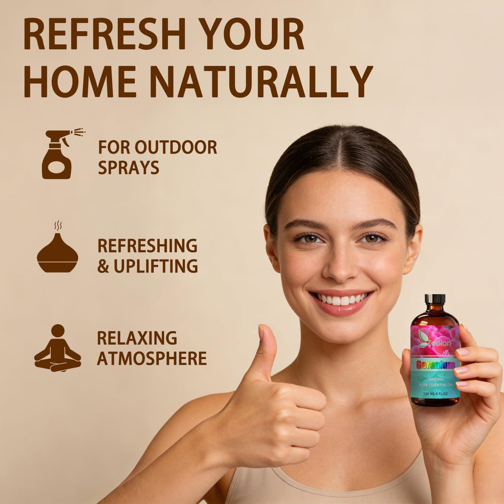 Lavender and Geranium Essential Oil 4 Fl Oz N772907