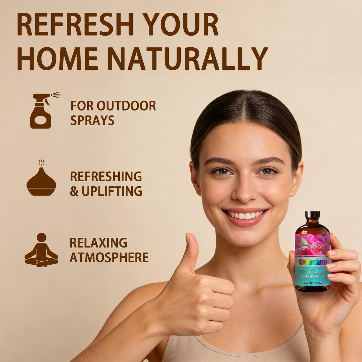 Lavender and Geranium Essential Oil 4 Fl Oz N772907