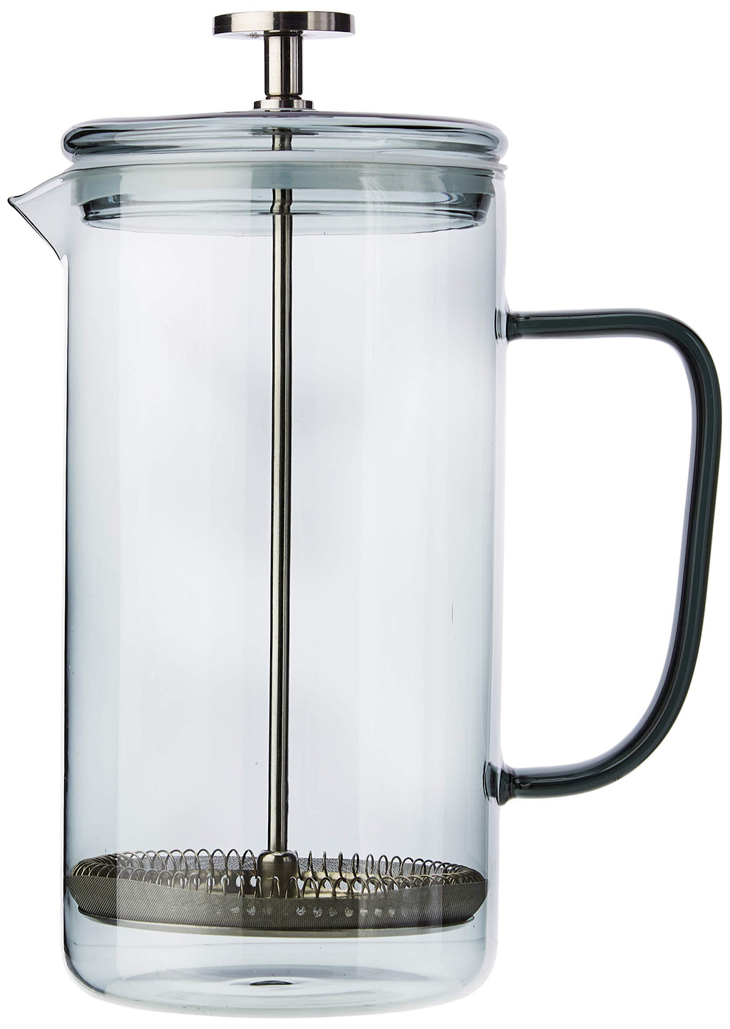 8 Cup Smoky Grey Borosilicate Glass French Press Coffee Maker J12244
