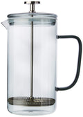 8 Cup Smoky Grey Borosilicate Glass French Press Coffee Maker J12244