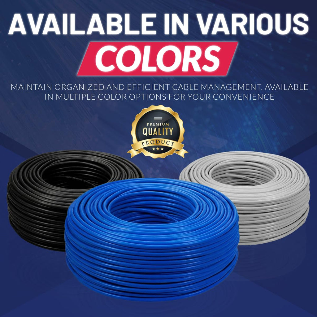 Blue Cat6 Plenum 1000ft 23AWG UTP Ethernet Cable N88891