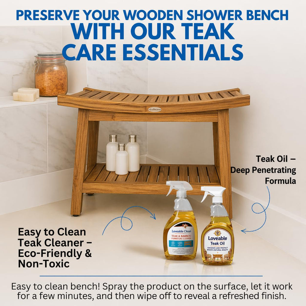 30-Inch Teak Shower Bench M380952