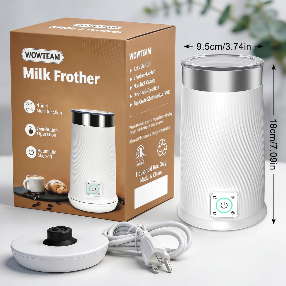 4-in-1 Electric Milk Frother F855