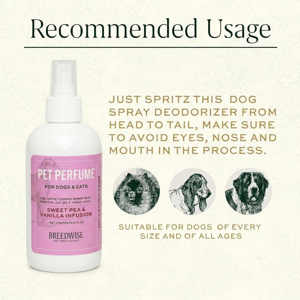 Sweet Pea & Vanilla Dog Perfume Spray 8 Oz D89604