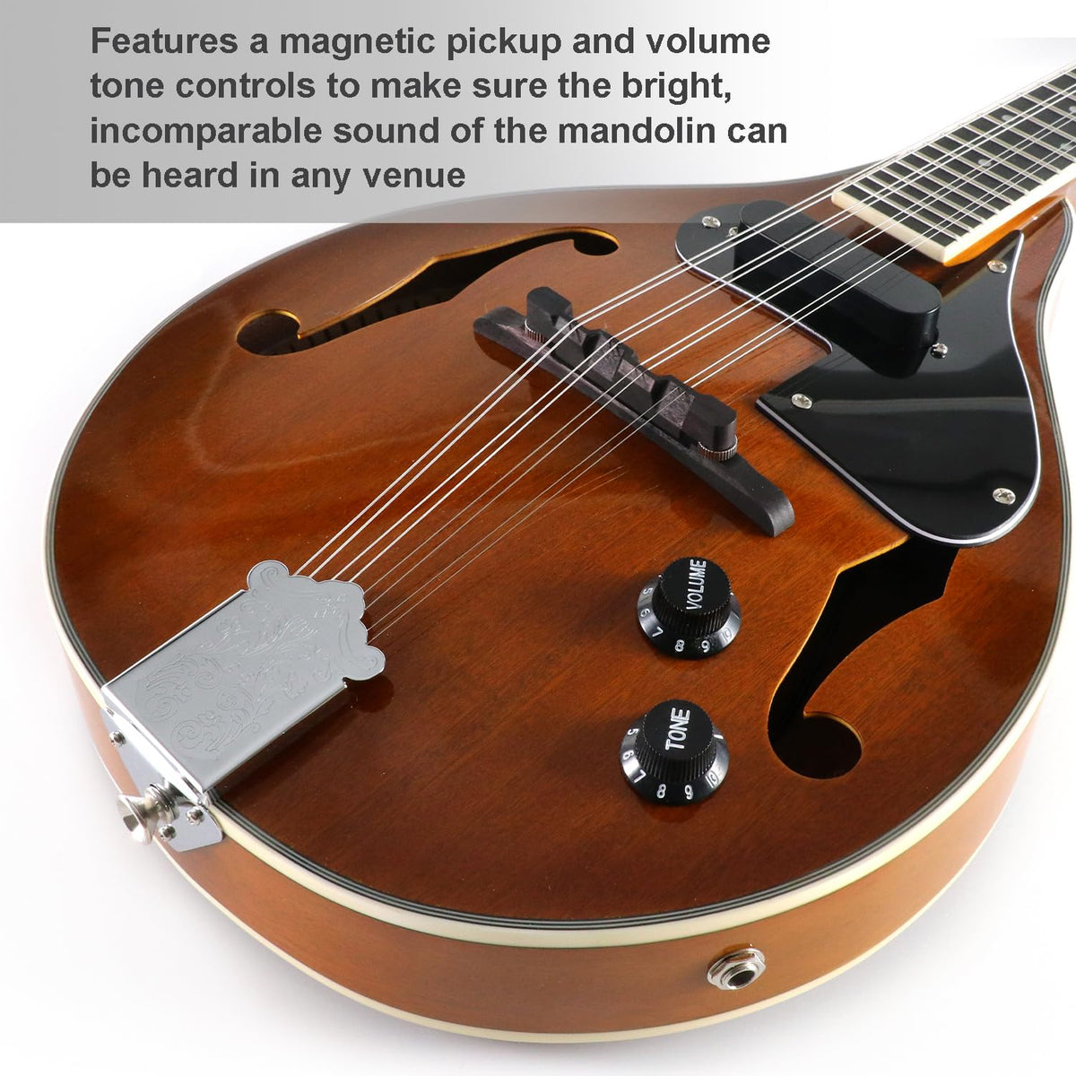 8 String Acoustic-Electric Mandolin Instrument with Pickup M806