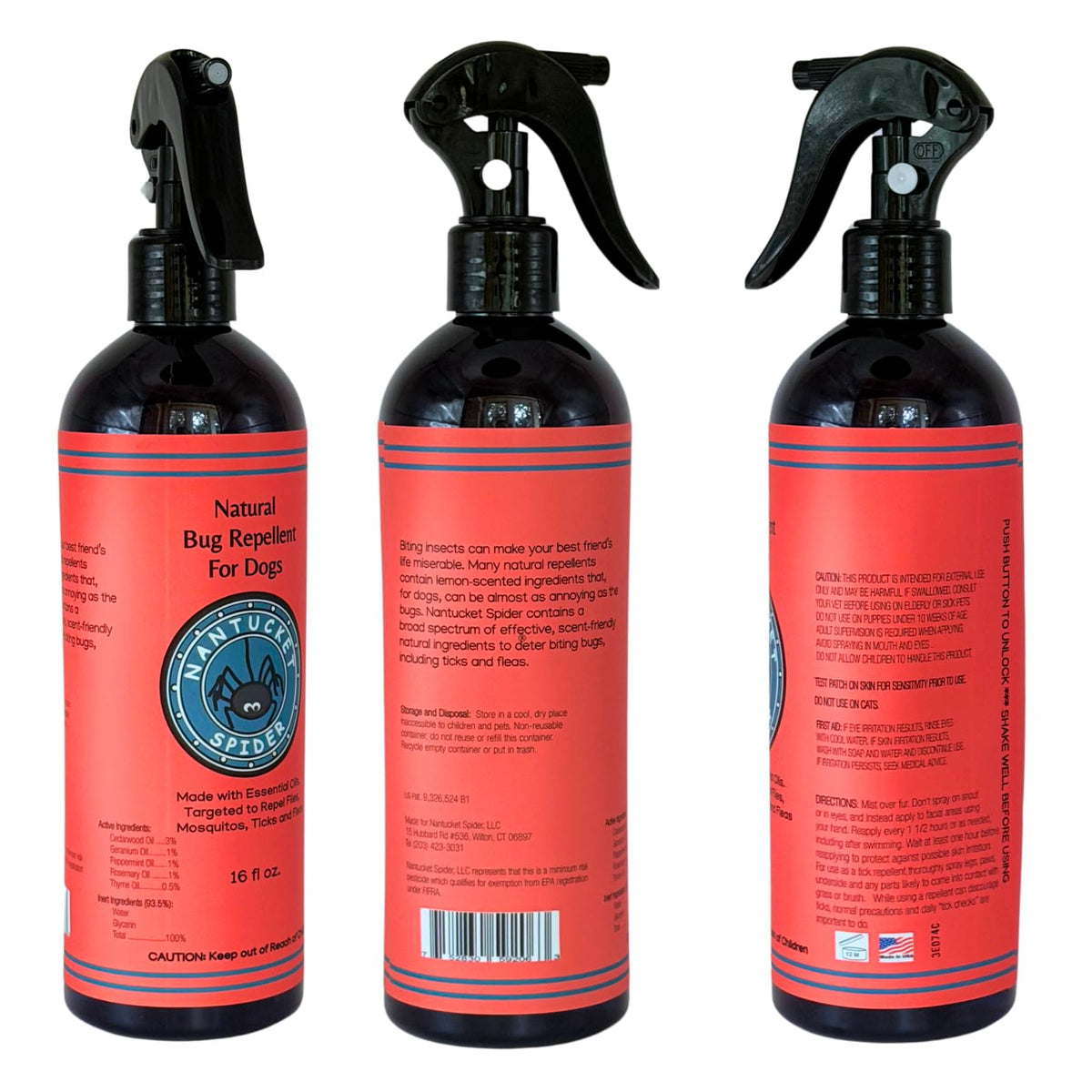 Natural Bug Repellent for Dogs 16 fl oz Z722