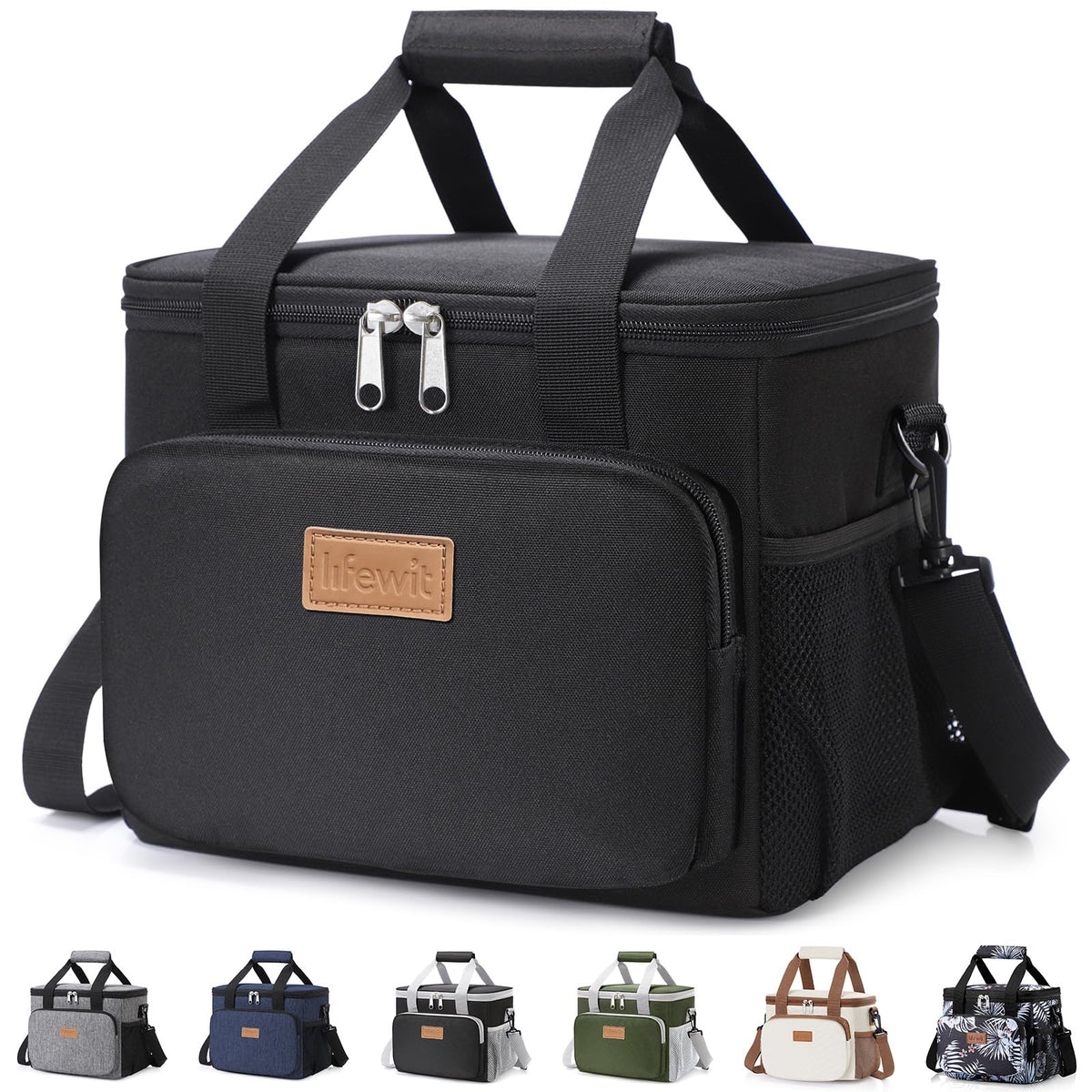 Black Insulated Lunch Bag V53765