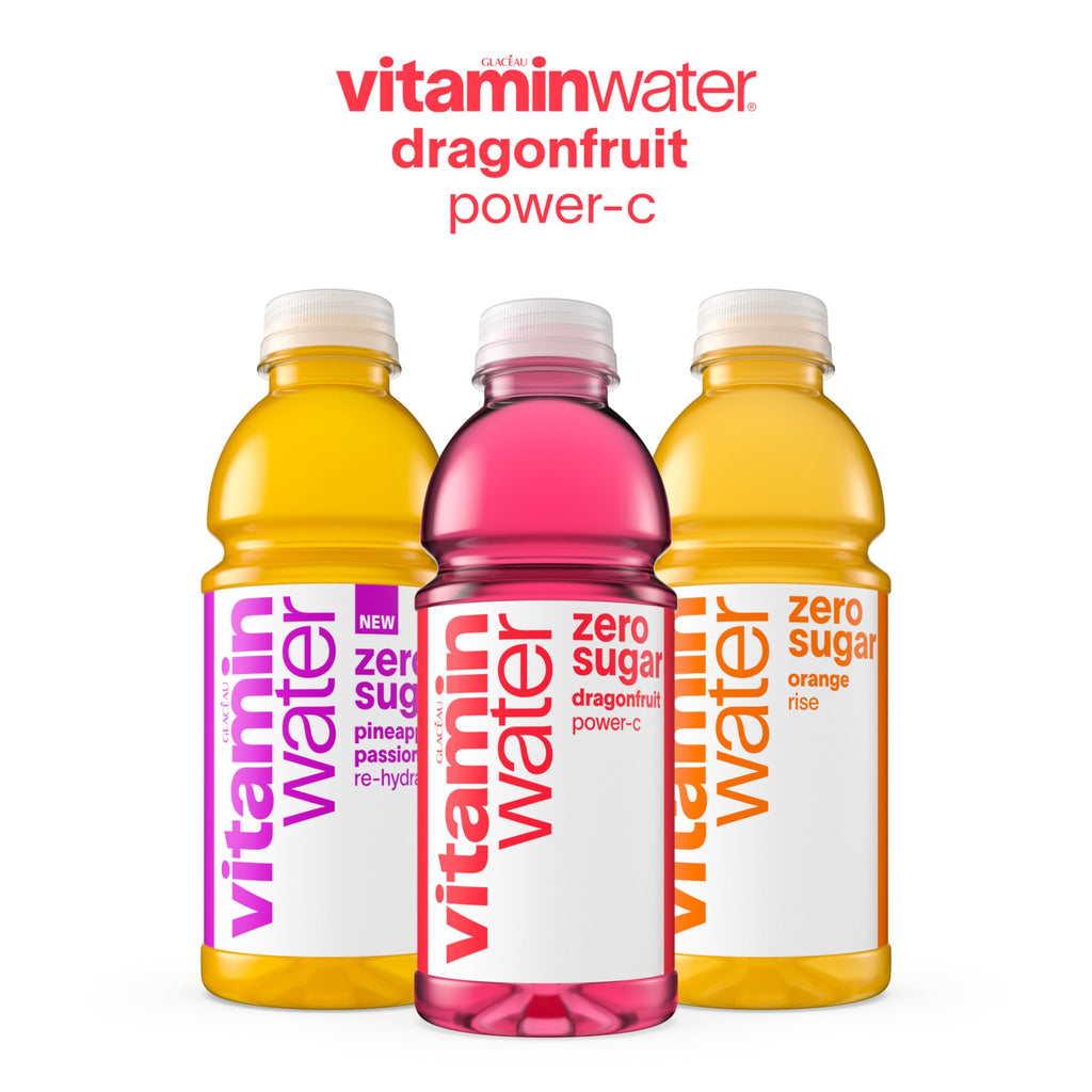 Dragonfruit Flavored Electrolyte Enhanced Bottled Water with Vitamin b5, b6, b12, 20 Fl Oz, 12 Pack Y241790