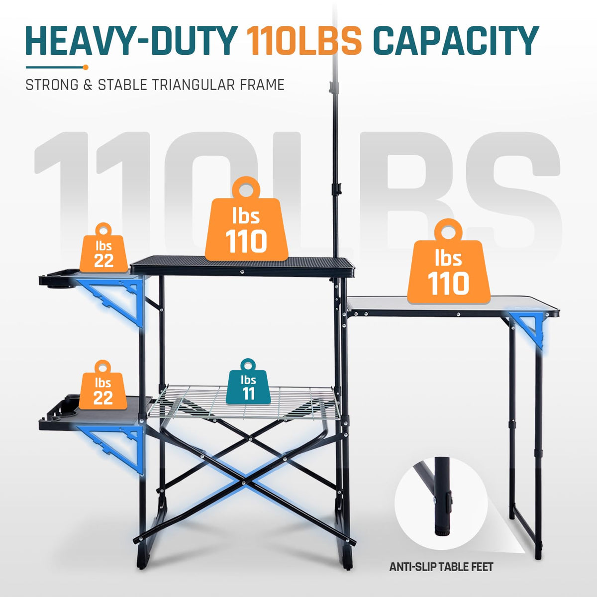 Folding Camping Kitchen Station R5792