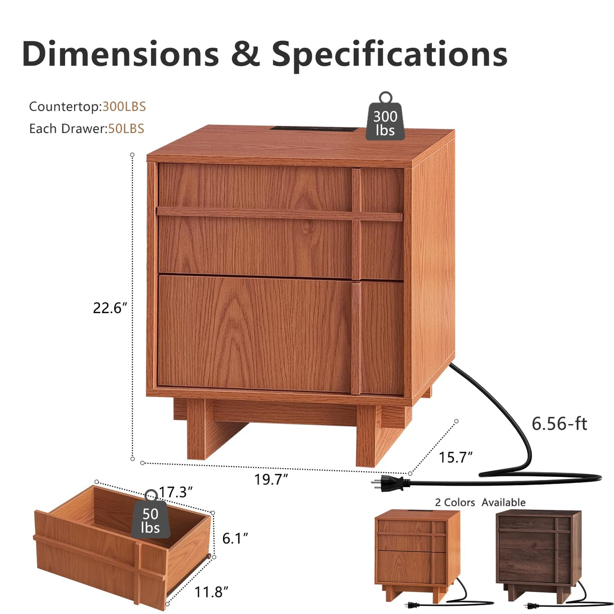 Mid Century Modern Nightstand A7877