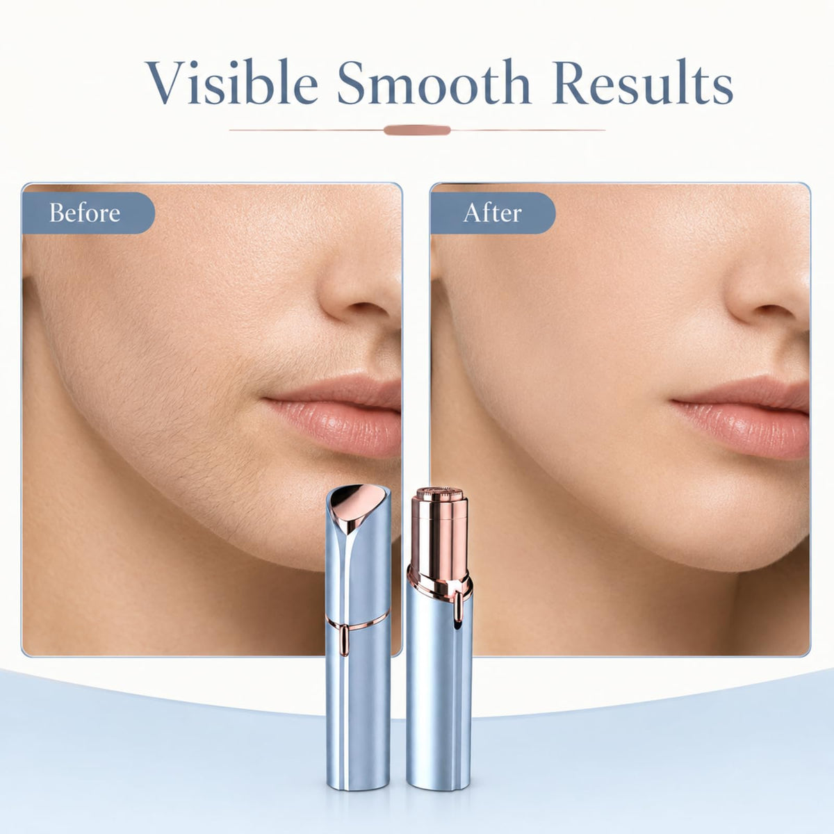Facial Hair Remover with 2 Replacement Heads A503