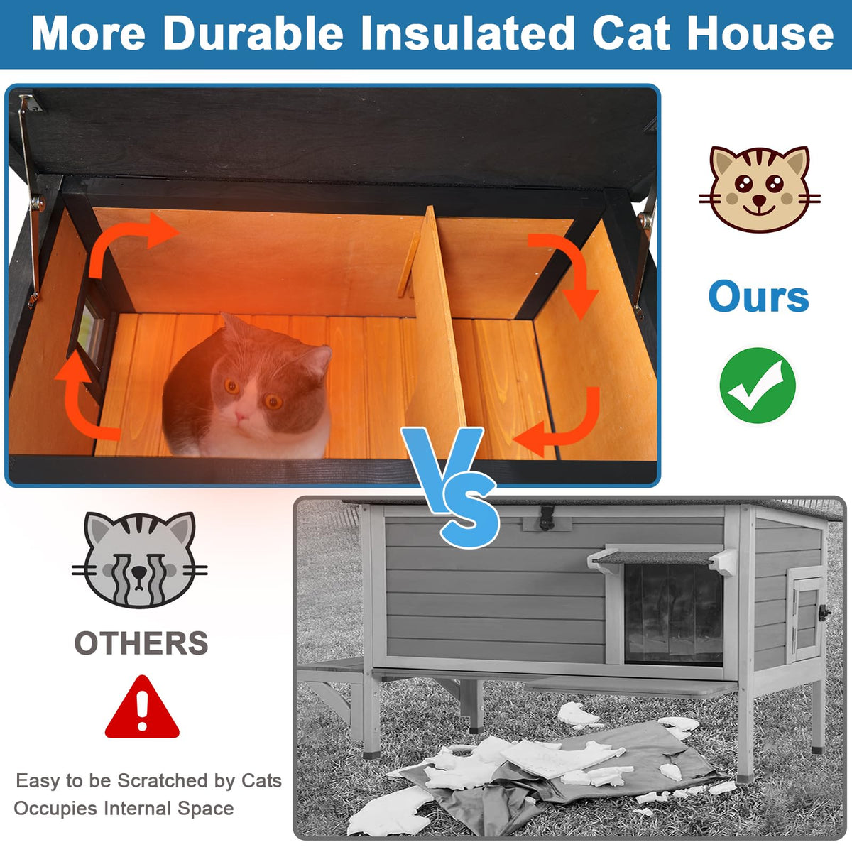 Outdoor Insulated Cat House Z4129