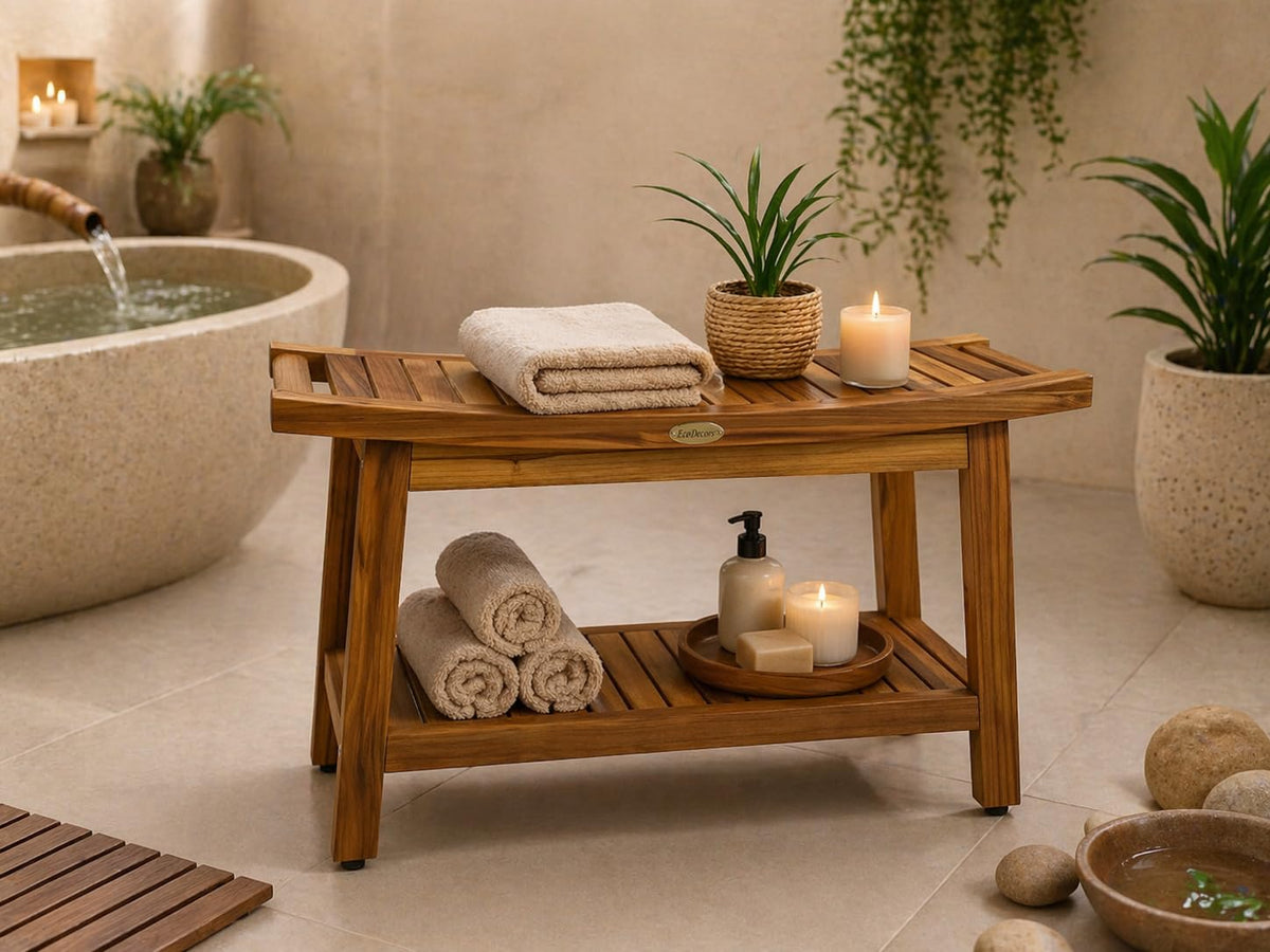 30-Inch Teak Shower Bench M380952