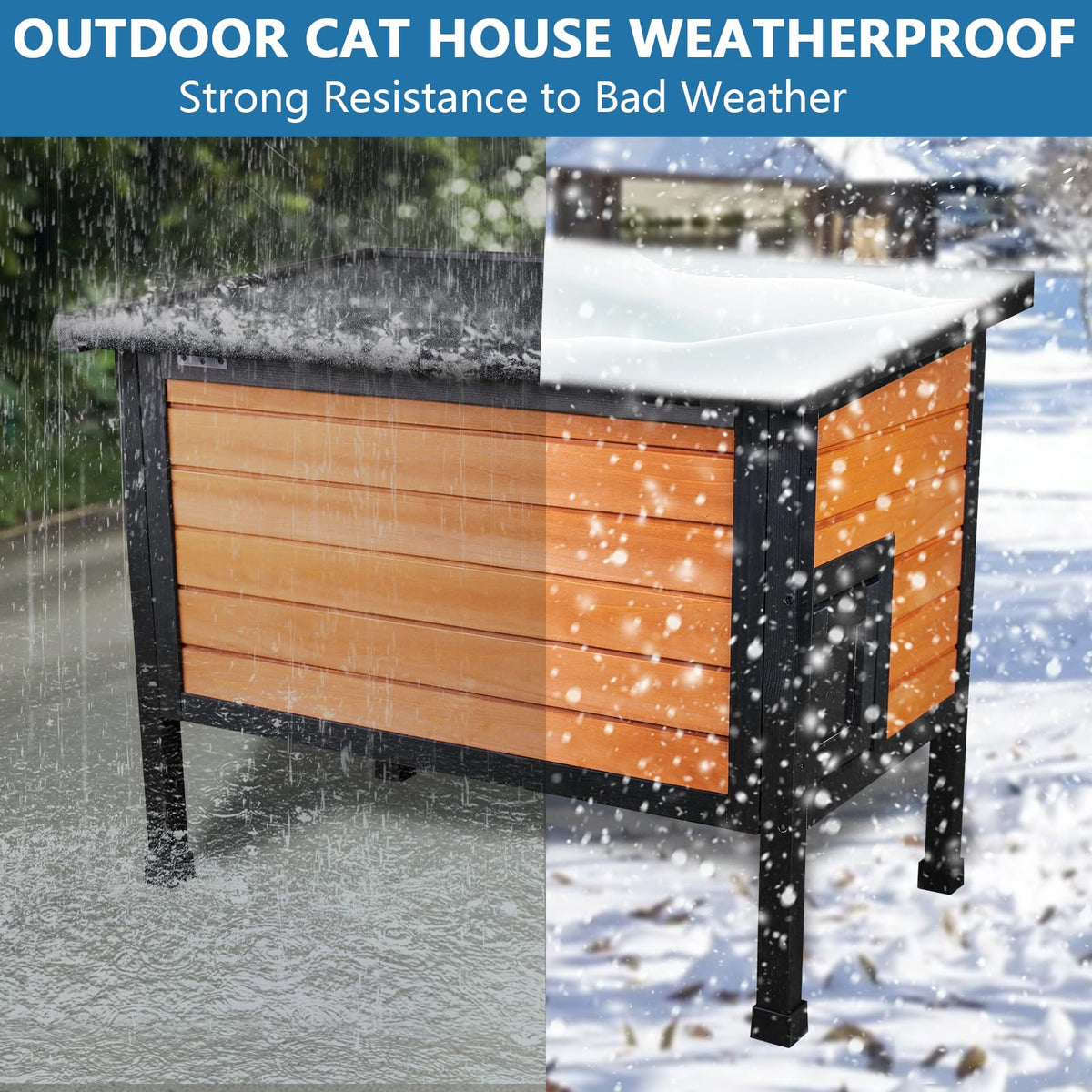 Outdoor Insulated Cat House Z4129