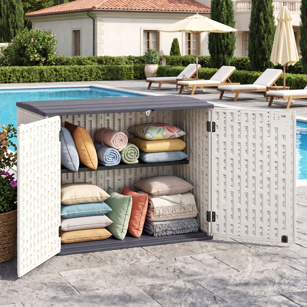 20 Cu.Ft Outdoor Storage Cabinet with Adjustable Shelf P873336