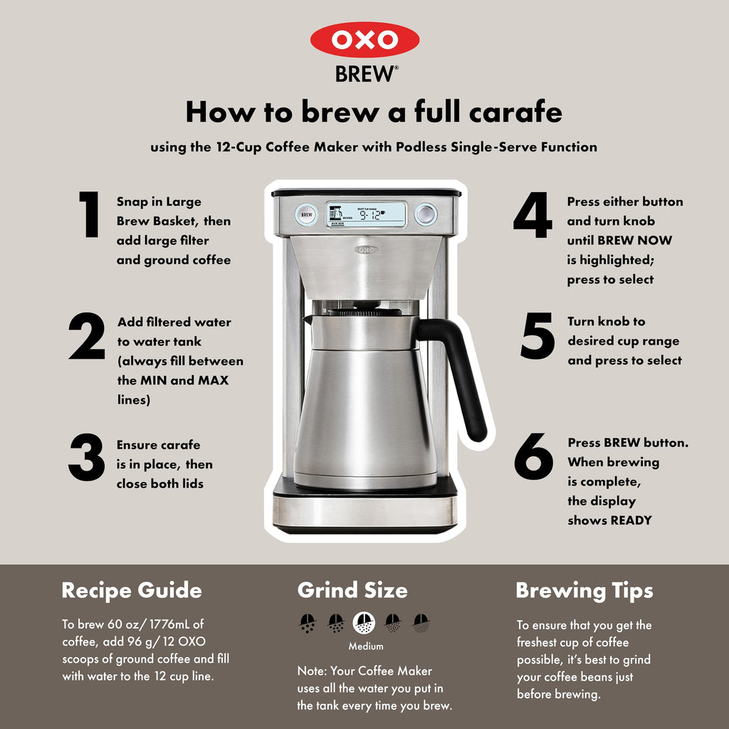12-Cup Coffee Maker with Single-Serve Function N593157