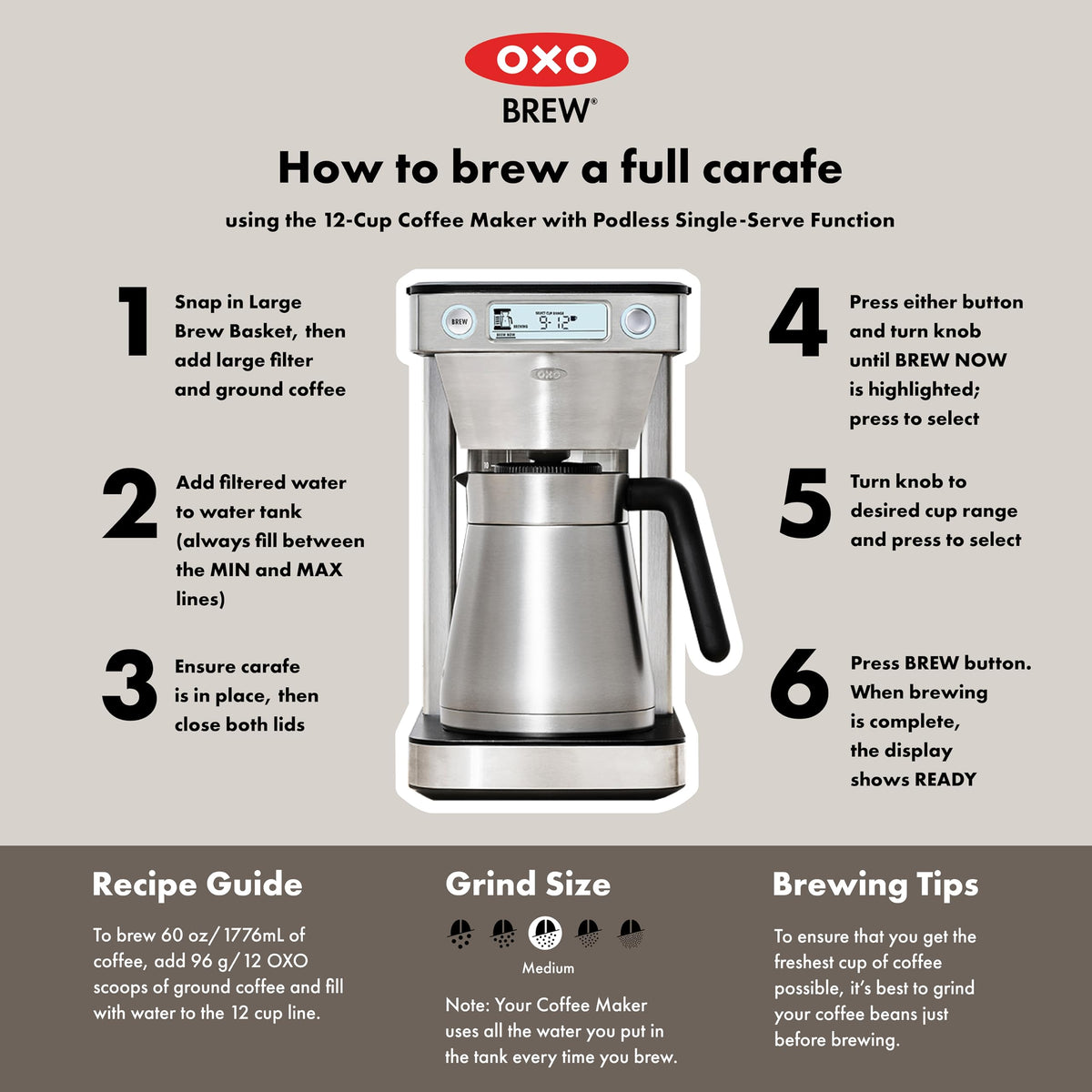 12-Cup Coffee Maker with Single-Serve Function N593157