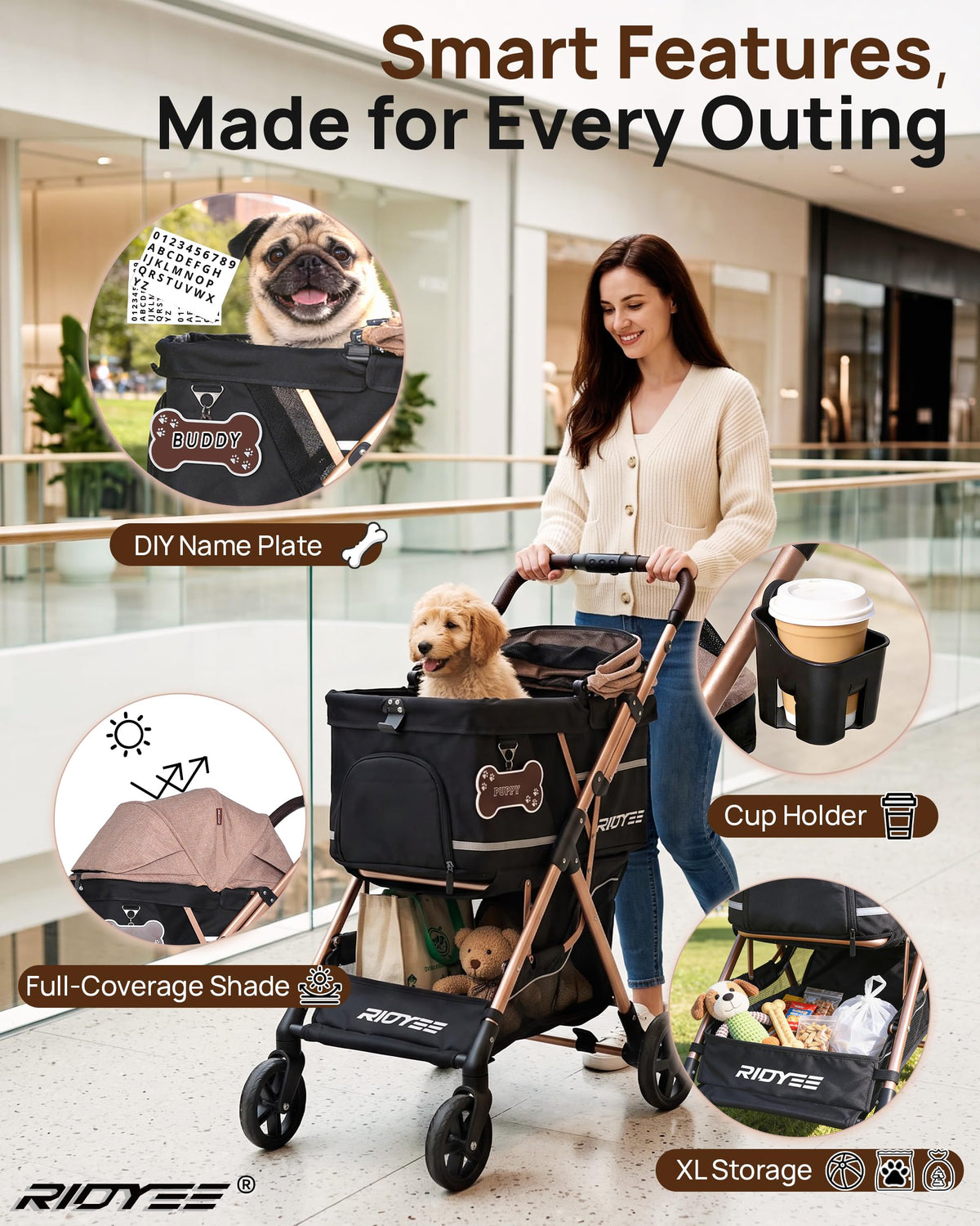 Foldable Dog Stroller R93461