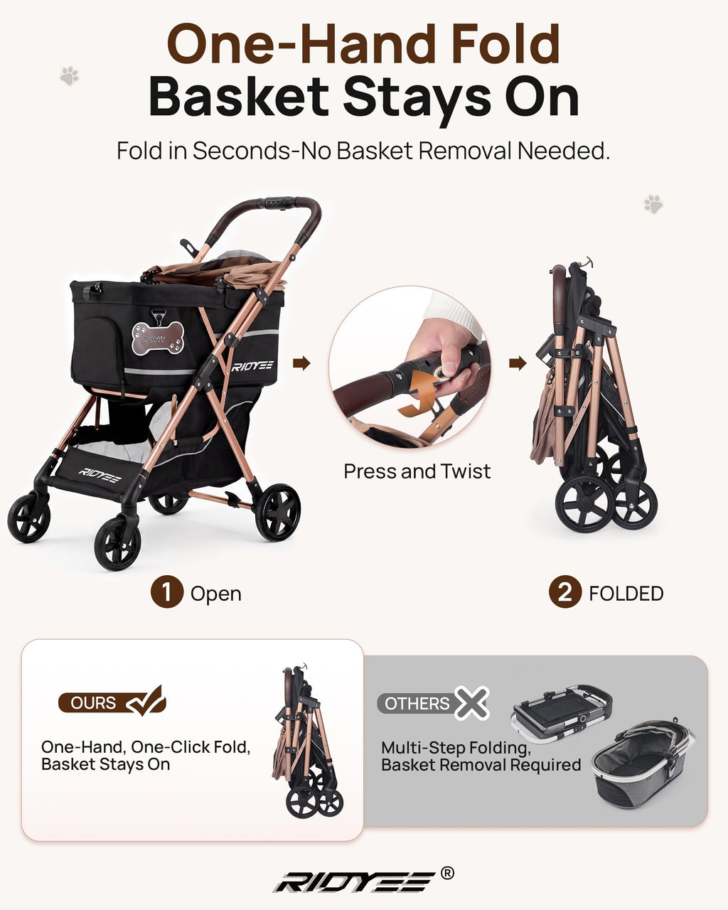 Foldable Dog Stroller R93461