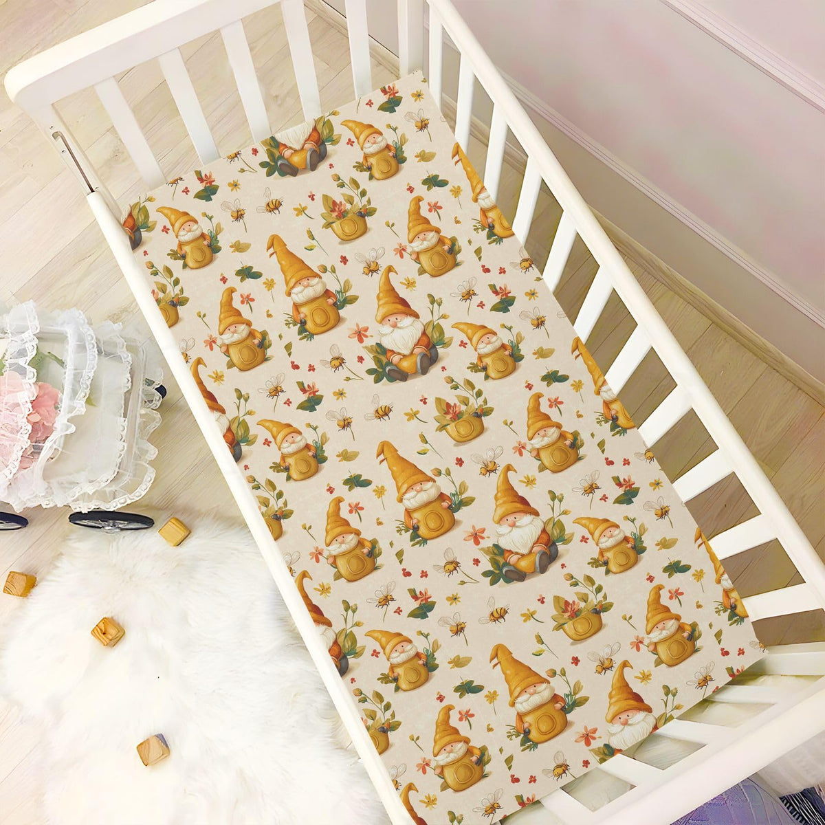 Soft Breathable Microfiber Crib Sheet W3414