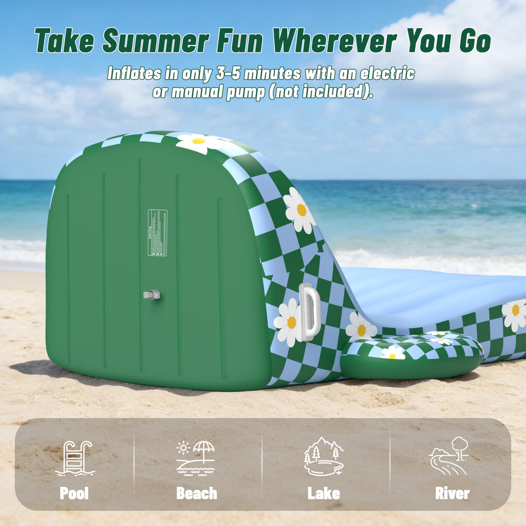 Inflatable Pool Lounger Float with Cup Holder S810
