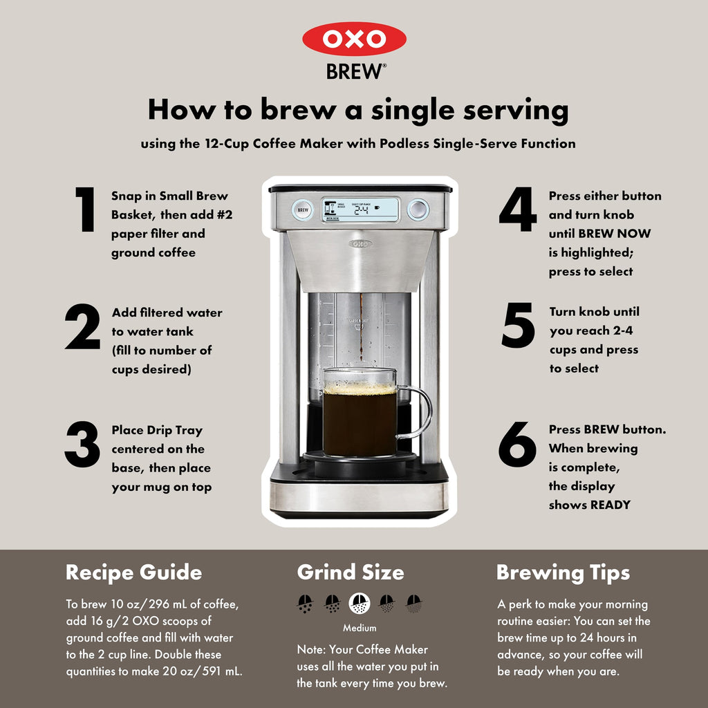 12-Cup Coffee Maker with Single-Serve Function N593157