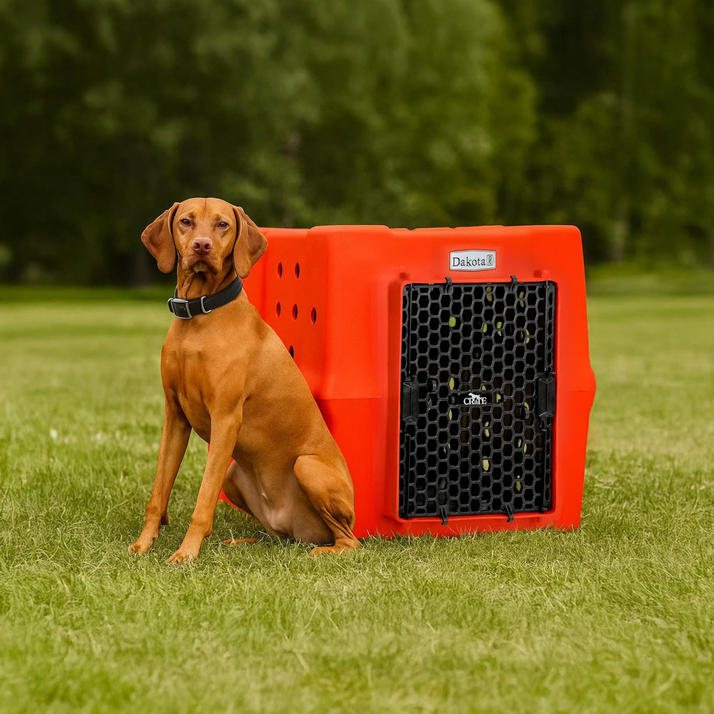 Orange Large Dog Crate V5061