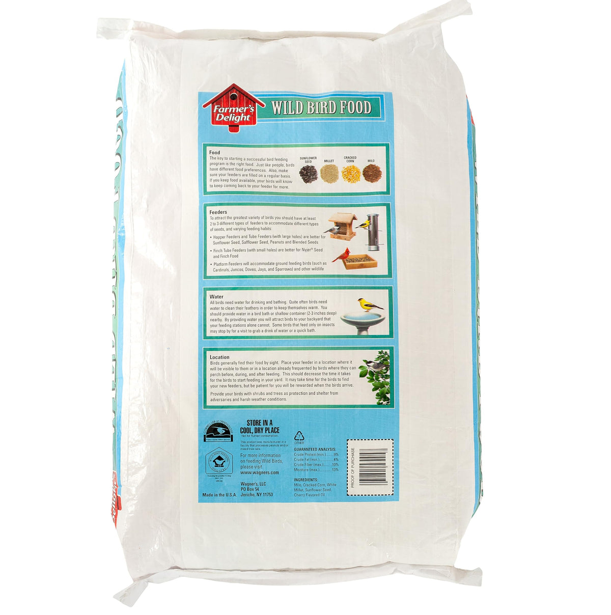 Wild Bird Food with Cherry Flavor, 20-Pound Bag W65480