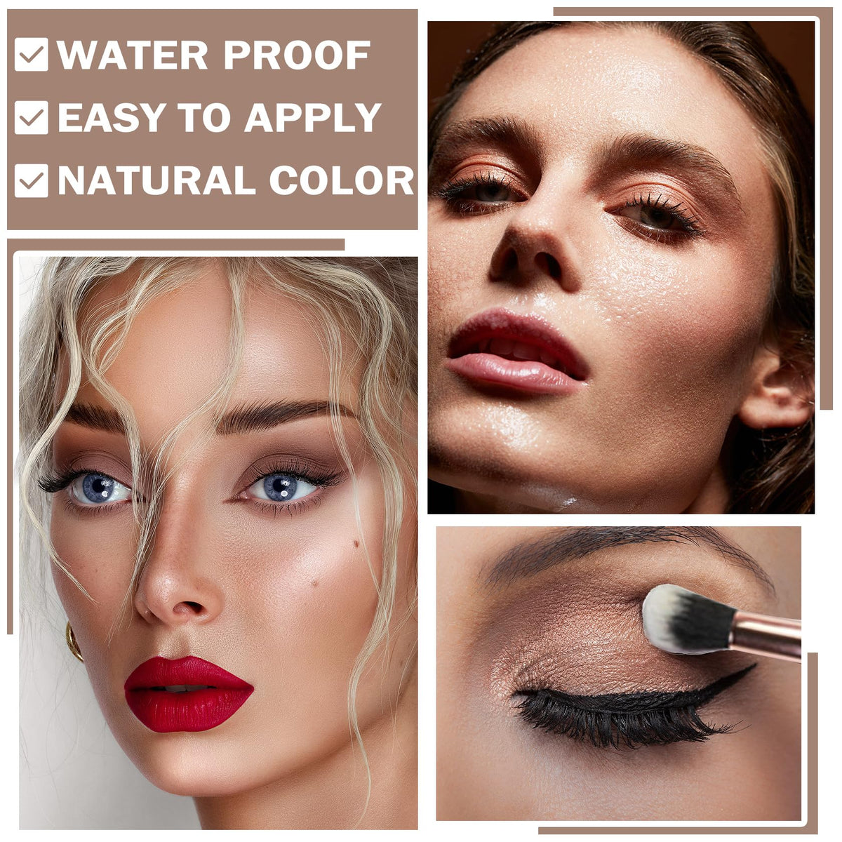 Matte Naked Eyeshadow Palette with Brush U1815