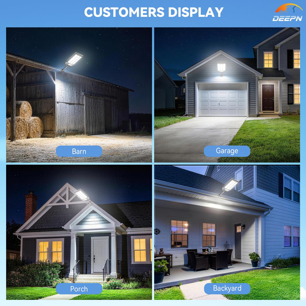 Solar Lights Outdoor Waterproof 2 Pack X45219