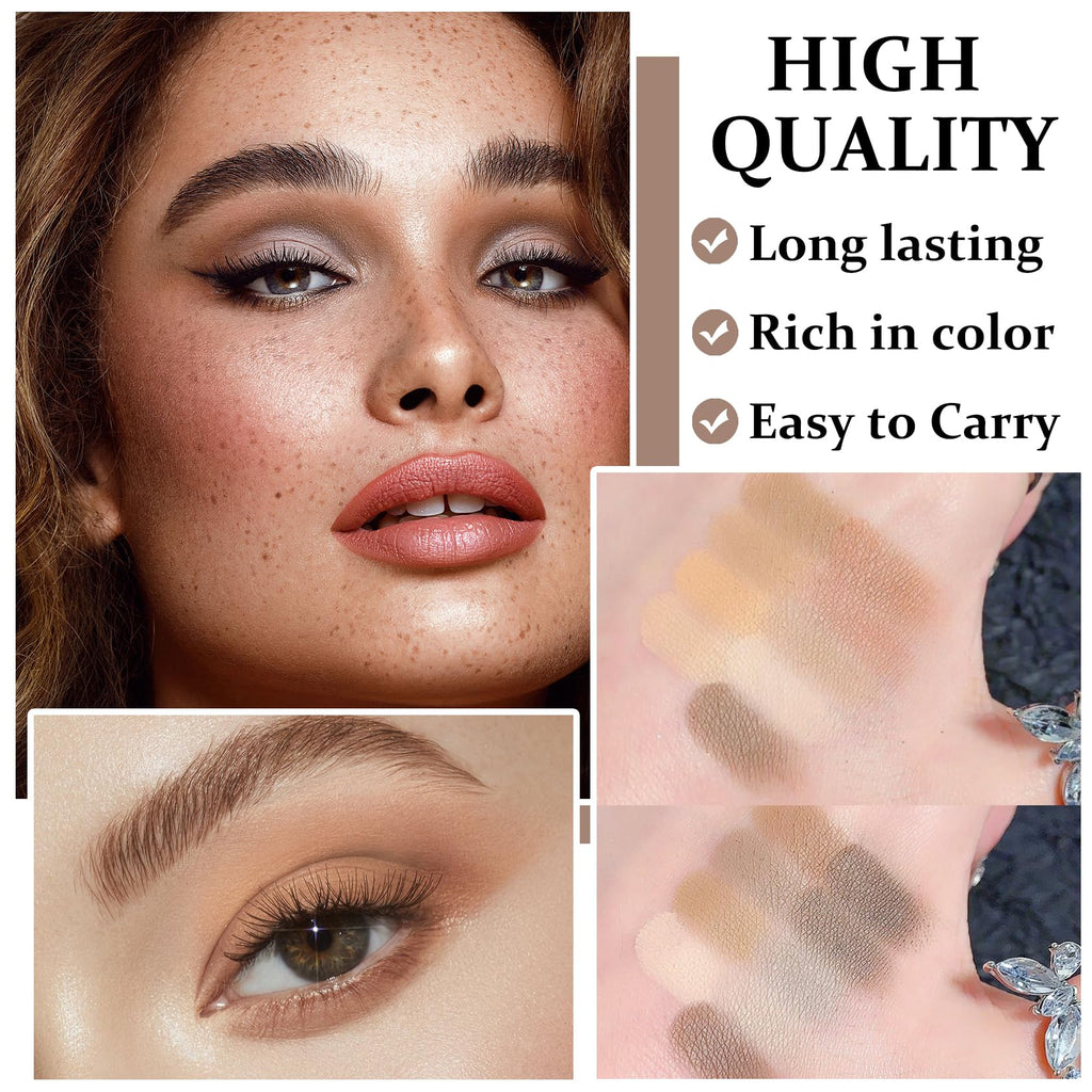 Matte Naked Eyeshadow Palette with Brush U1815