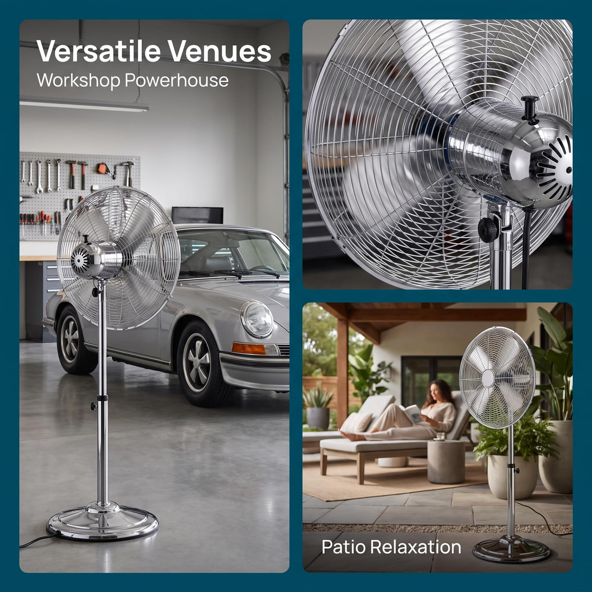 16 Inch Oscillating Pedestal Fan U18359