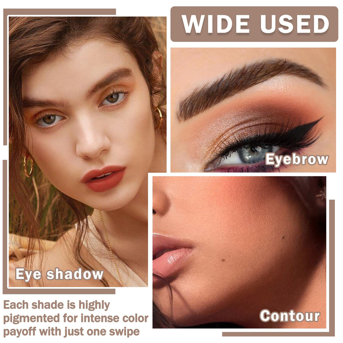 Matte Naked Eyeshadow Palette with Brush U1815