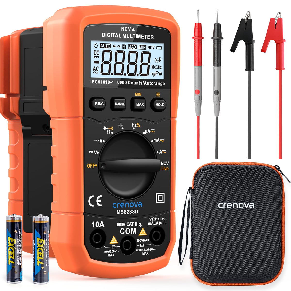 Auto-Ranging Multimeter TRMS 6000 Counts N5504
