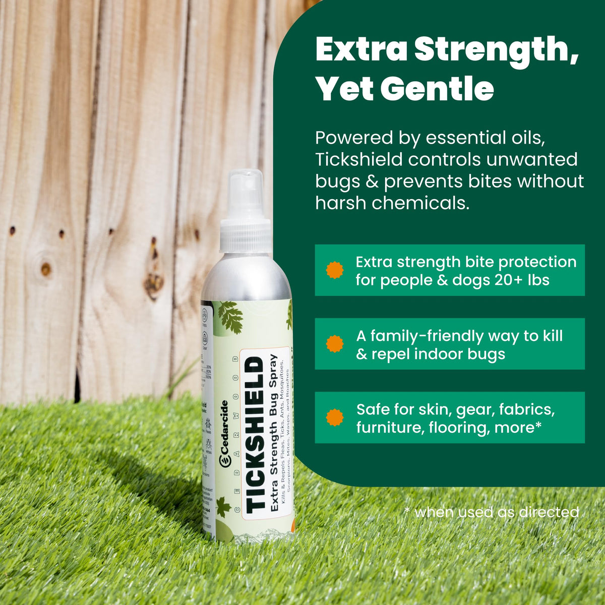 Cedar Oil Spray for Ticks, Fleas, Chiggers & Mosquitoes B271