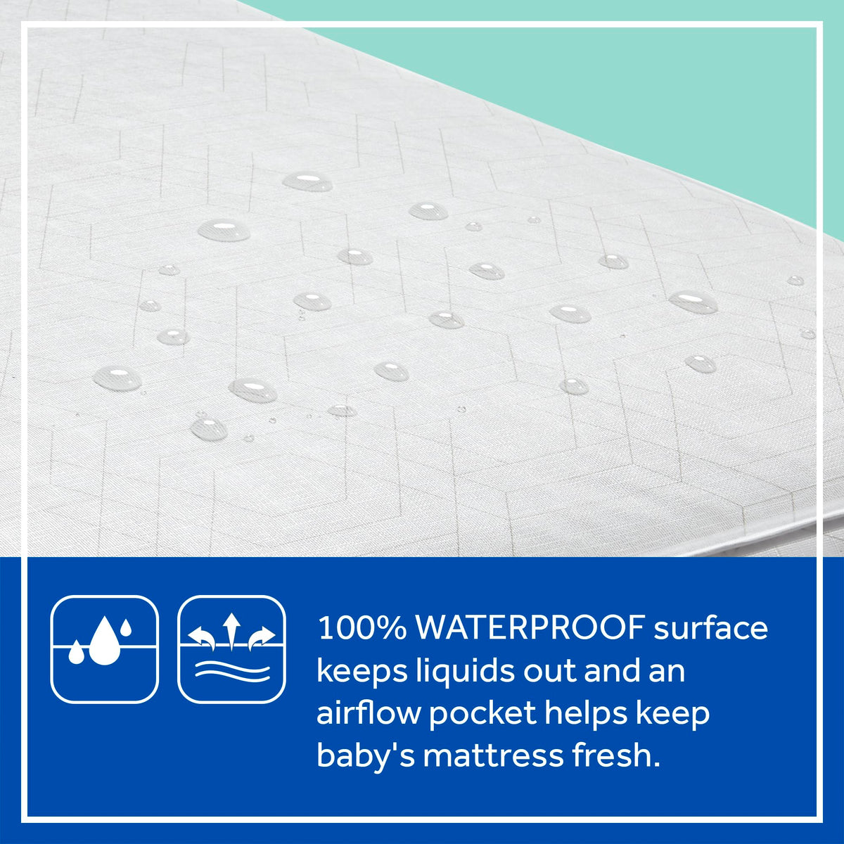 Infant & Toddler Crib Mattress, 204 Coils, Waterproof Breathable I441