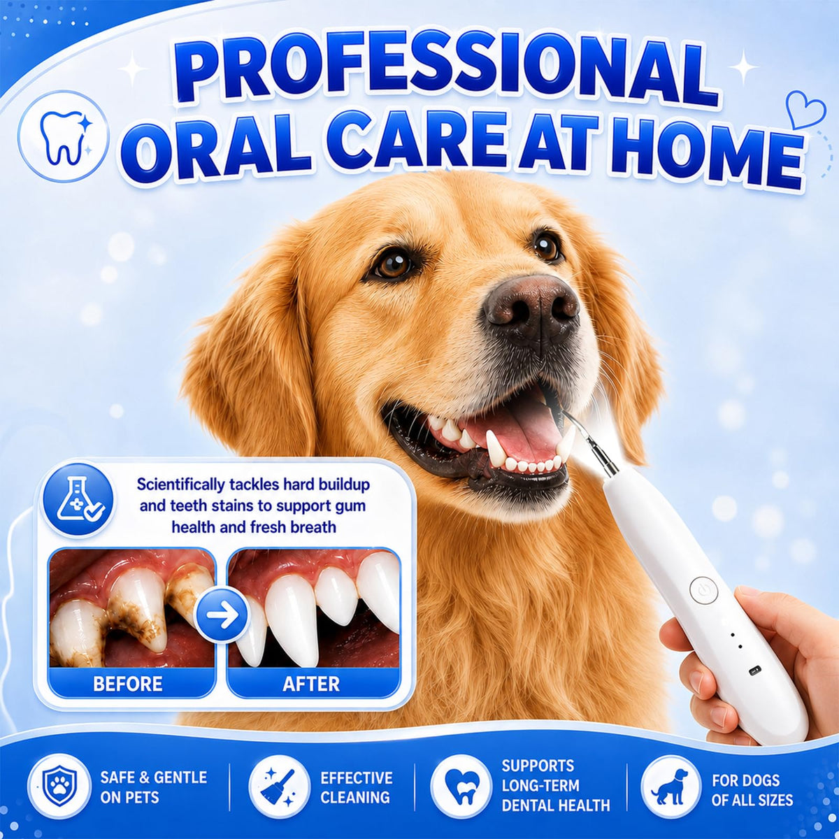 Dog Tartar Ultrasonic Teeth Cleaning Kit S94971