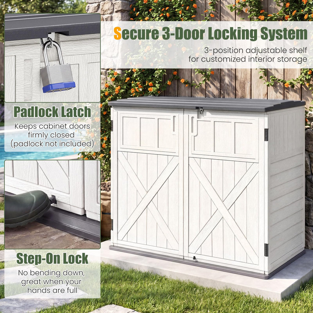 20 Cu.Ft Outdoor Storage Cabinet with Adjustable Shelf P873336