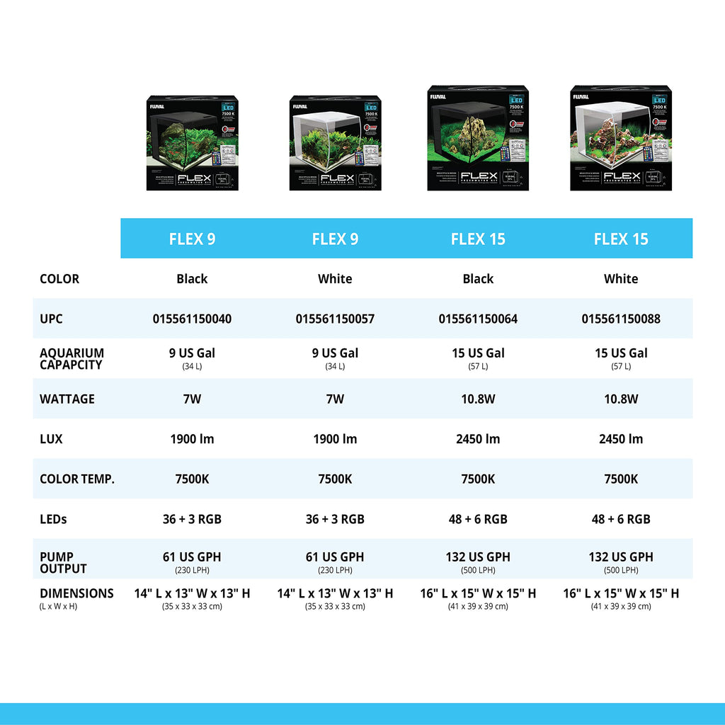 15 Gallon Nano Glass Aquarium Kit J5901
