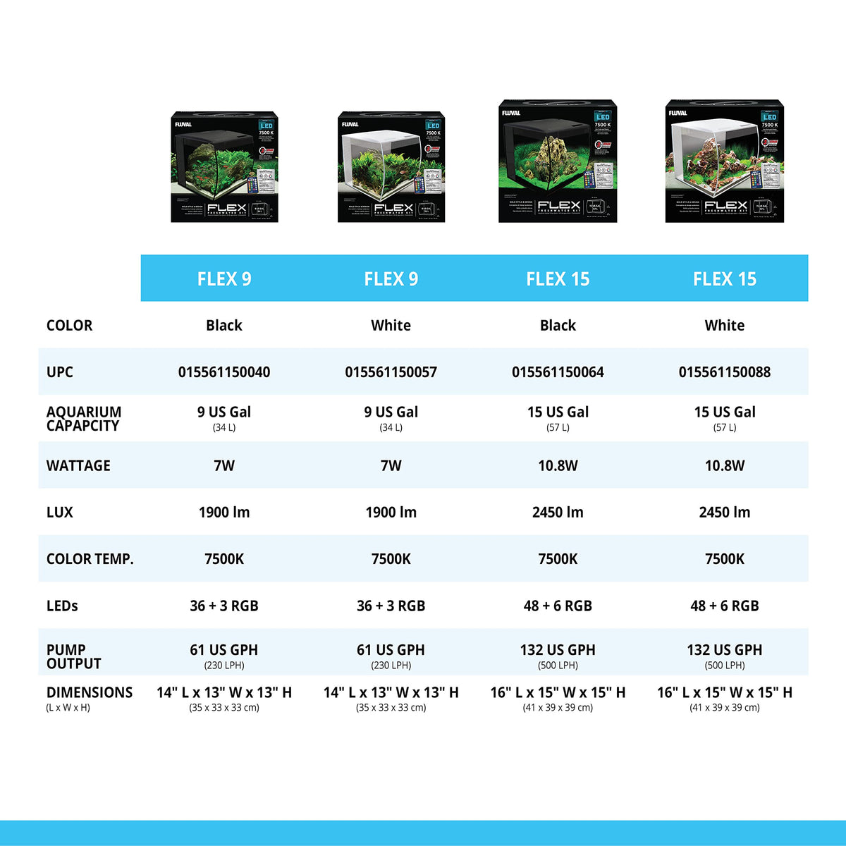 15 Gallon Nano Glass Aquarium Kit J5901