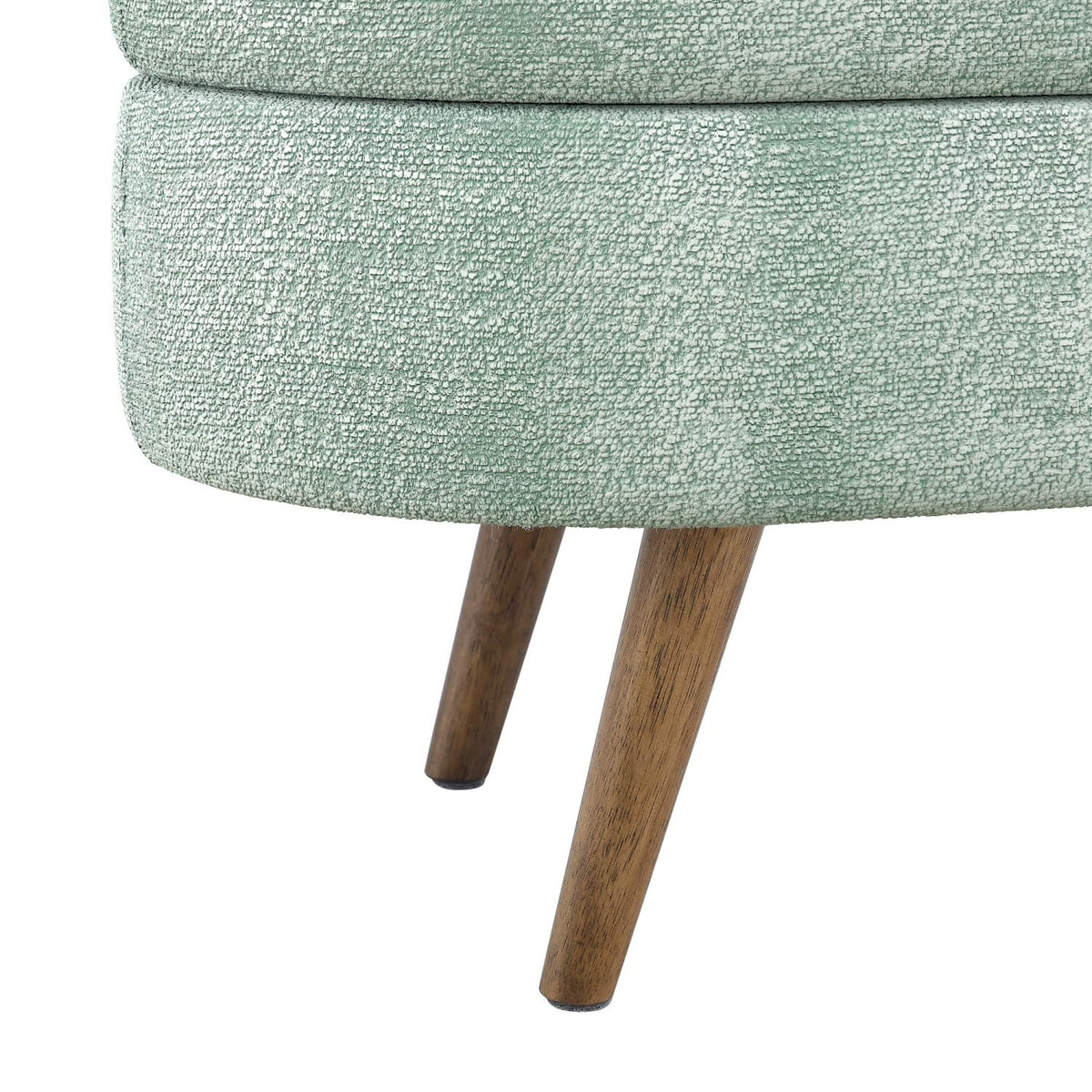 Oval Storage Bench with Rubber Wood Legs D1925